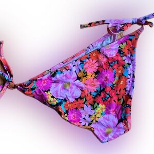 Shade & Shore Pink and Purple Bikini Tropical Floral Design